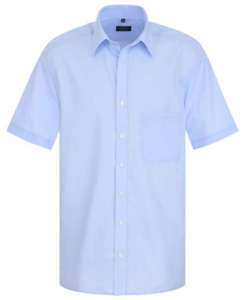 Hochwertige Hemden besticken - blau