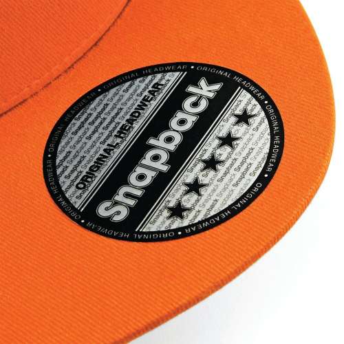Snapback Rapper Cap besticken - Orange